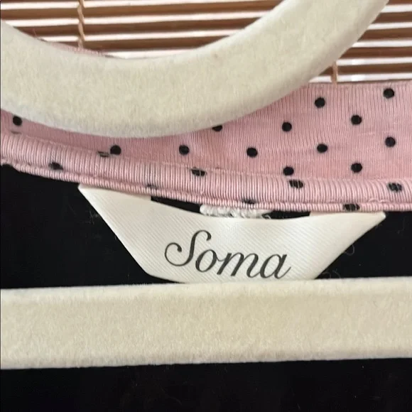 Soma Pink Nightgown with Black Dots - Picture 2 of 2